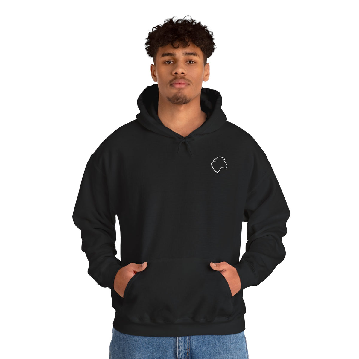 Wolf Silhouette Hoodie — "Stop Following the Crowd, They Are Lost AF" Inspirational Graphic Hoodie