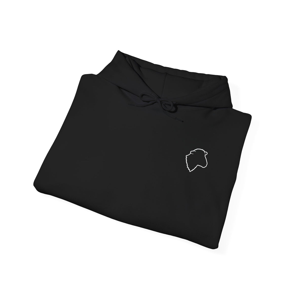 Wolf Silhouette Hoodie — "Stop Following the Crowd, They Are Lost AF" Inspirational Graphic Hoodie