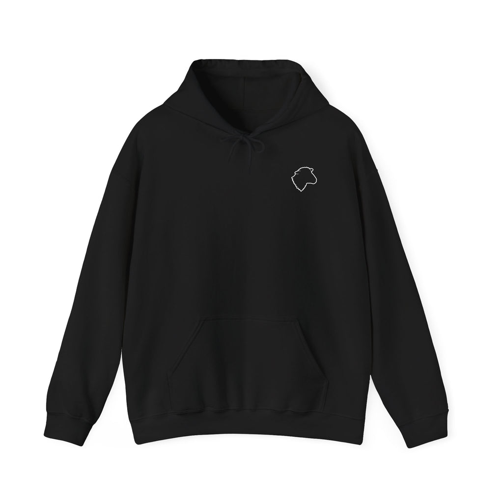 Wolf Silhouette Hoodie — "Stop Following the Crowd, They Are Lost AF" Inspirational Graphic Hoodie