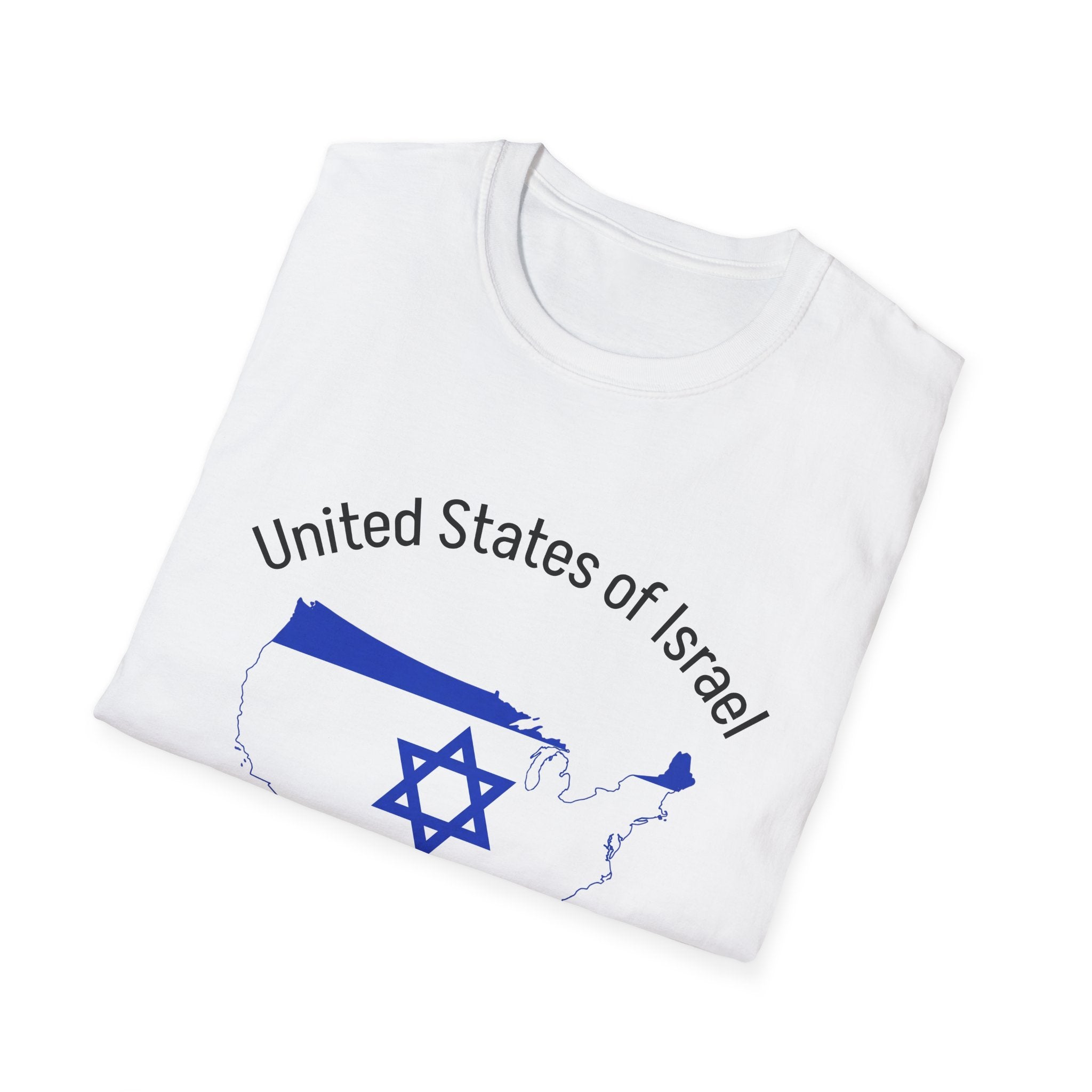 T-Shirt — "United States of Israel" Map Tee (Land of the Goyim)