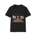 Political Figures Roundtable T‑Shirt — Caricature Presidents & Politicians Graphic Tee
