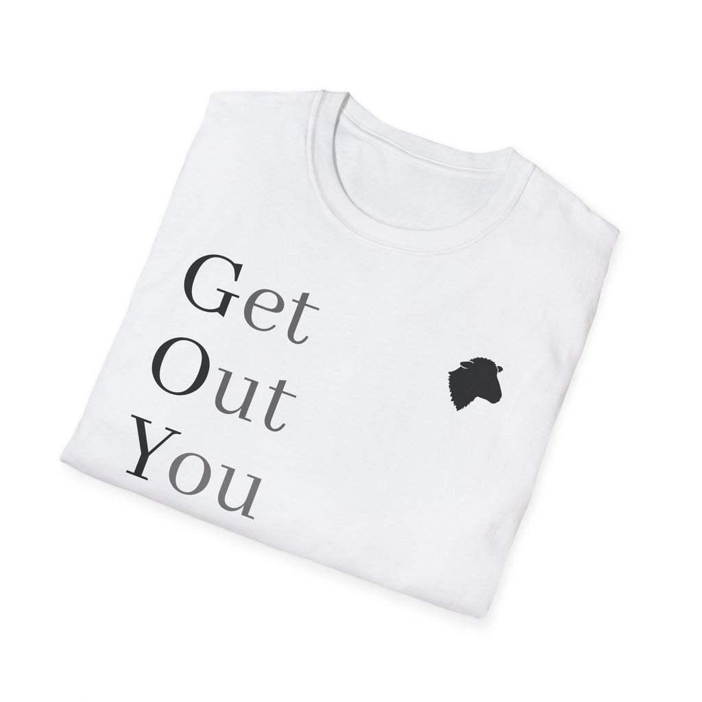 Get Out You Idle Man T-Shirt — Minimal Vintage Typographic Tee