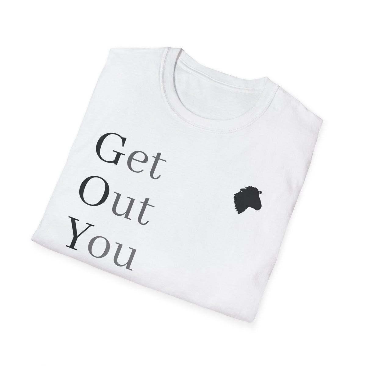 Get Out You Idle Man T-Shirt — Minimal Vintage Typographic Tee