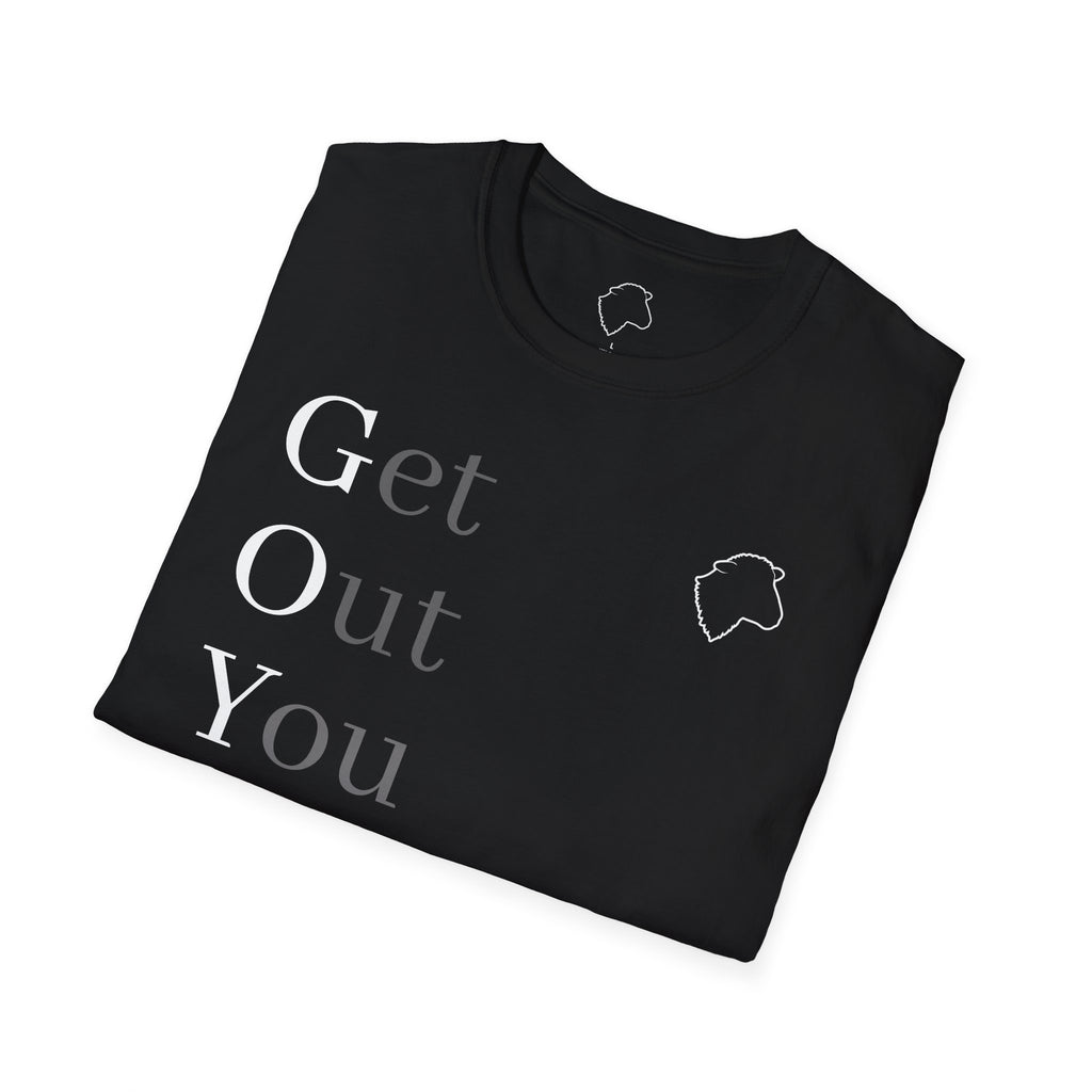 Get Out You Idle Man T-Shirt — Minimal Vintage Typographic Tee