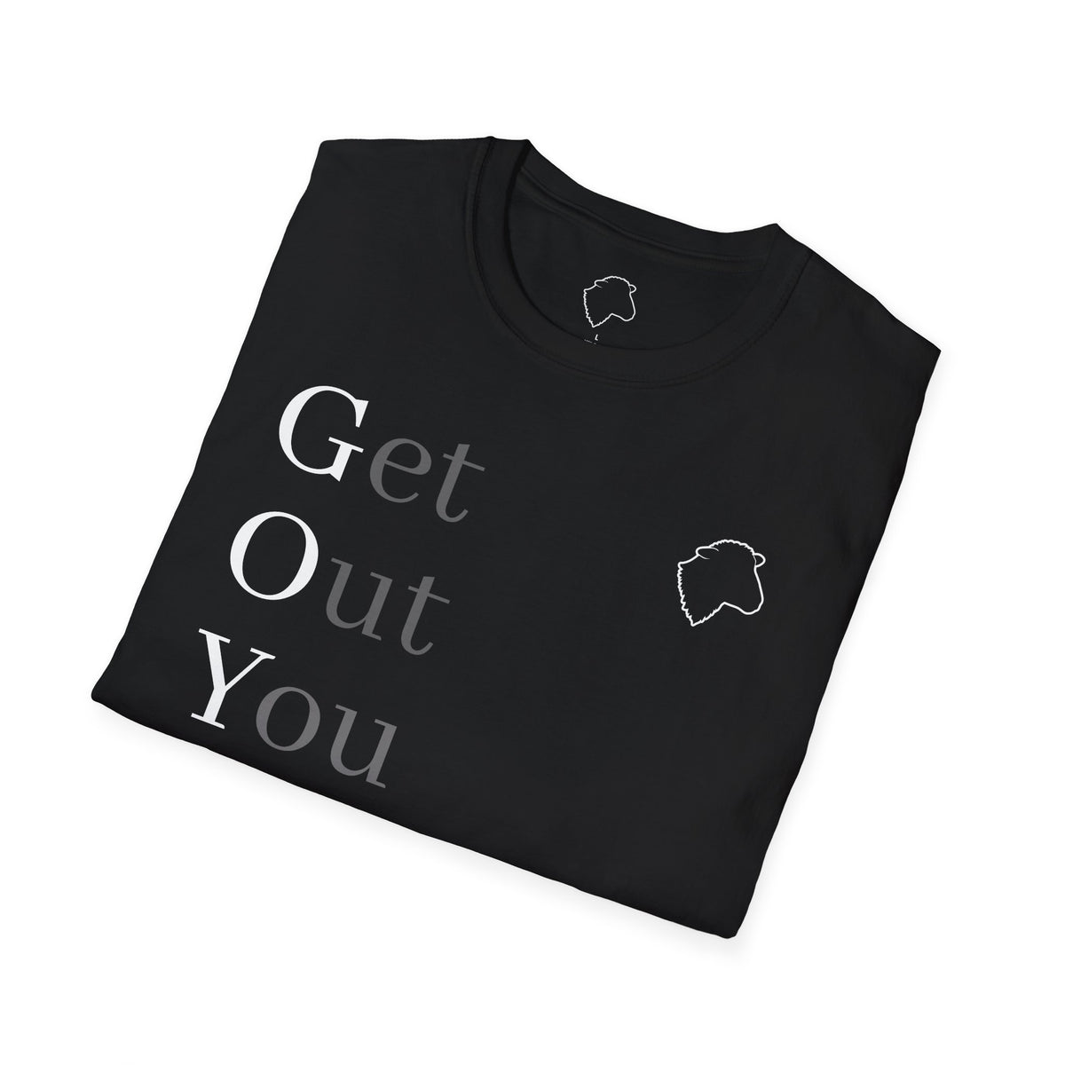 Get Out You Idle Man T-Shirt — Minimal Vintage Typographic Tee
